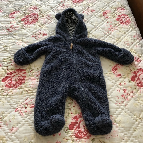 baby boy carter's sherpa bunting pram